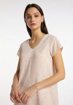 Usha Zomerjurken Zomerjurk Dames Rosa / Wit -Aanbiedingen Usha Winkel 54f131ce2e8bac4bc186e04f08bc606c