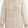 Fijngebreide Truien Trui Lynnea Dames Beige / Crème -Aanbiedingen Usha Winkel 5662ef74c2578ff387a3cececaa45f03