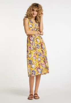 Mini Jurken Jurk Dames Geel -Aanbiedingen Usha Winkel 581988402039b70dbb869af3a6fb58e8