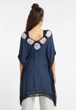 Ponchos & Kimonos Cape Rakata Dames Navy / Lichtblauw -Aanbiedingen Usha Winkel 592caed57c66714653d77a9e3d1b8b3b
