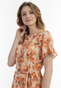 Usha Zomerjurken Zomerjurk Dames Oranje -Aanbiedingen Usha Winkel 59de2317d208f2730b5a9d9452f0ef12