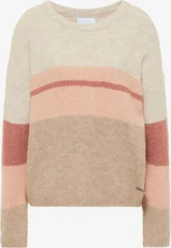 Fijngebreide Truien Trui Dames Beige Gemêleerd