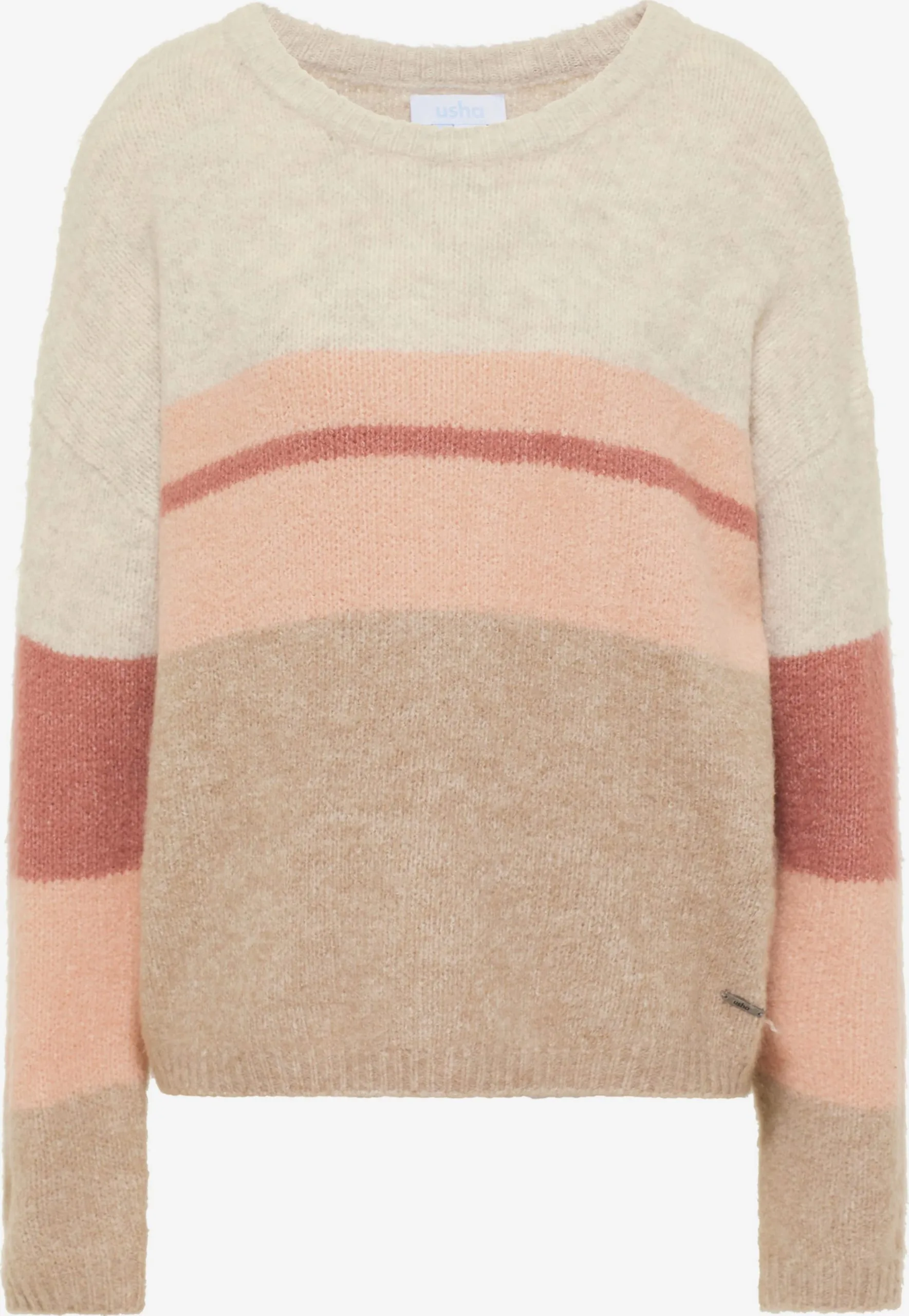 Fijngebreide Truien Trui Dames Beige Gemêleerd 3 Fijngebreide Truien Trui Dames Beige Gemêleerd