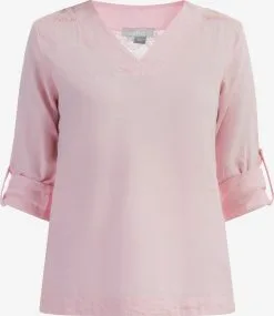Usha Kanten Blouses Blouse Dames Pastelroze
