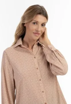Usha Overhemden Blouse Dames Lichtbruin -Aanbiedingen Usha Winkel 615216c2845ef2d75aefbbf7dc8aef8d