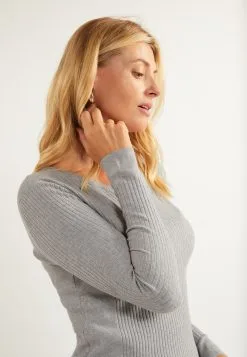 Basic Truien Trui Nowles Dames Grijs -Aanbiedingen Usha Winkel 6265bc08ff89c0f1f0ae667c2e63b2b3