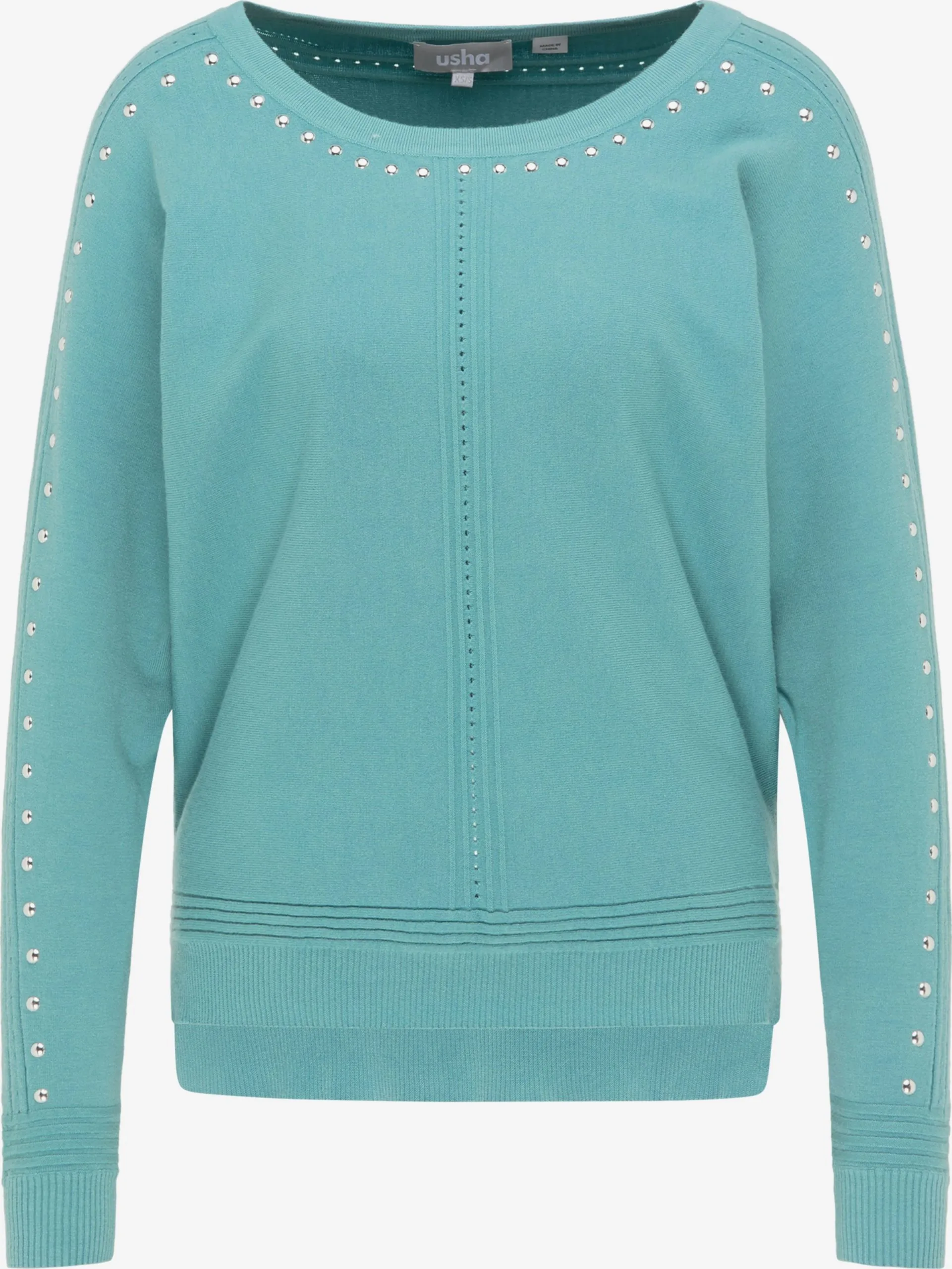 Usha Fijngebreide Truien Trui Dames Blauw 3 Usha Fijngebreide Truien Trui Dames Blauw