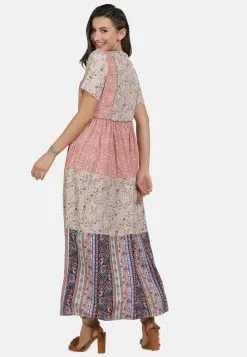 Usha Maxi Jurken Jurk Dames Donkerbeige -Aanbiedingen Usha Winkel 658a1f38f1e380000b46b57dc038b00b