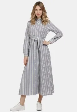 Usha Blousejurken Blousejurk Dames Duifblauw -Aanbiedingen Usha Winkel 666f6667473b7f45803d4700151de1d8