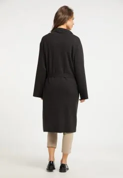 Usha Lange Vesten Gebreide Mantel Dames Zwart -Aanbiedingen Usha Winkel 66a2107caed1259f5bca894f8fda3029