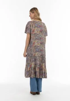 Ponchos & Kimonos Kimono Dames Blauw -Aanbiedingen Usha Winkel 6b30f09f33c65bc4442293fd1b770b2a