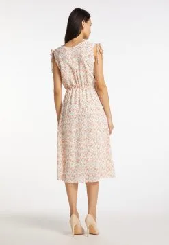 Usha Zomerjurken Zomerjurk Dames Perzik / Wit -Aanbiedingen Usha Winkel 6b8fe7b01fd3088ad341e8e818421972