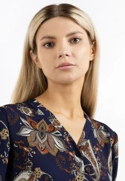 Usha Blouses Met Korte Mouw Blouse Dames Navy -Aanbiedingen Usha Winkel 6c70acc5810dd1868653a9c6a334dfc7