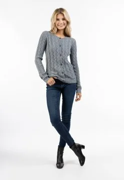 Vesten Gebreid Vest Dames Grijs -Aanbiedingen Usha Winkel 6c7811dcbfaf6658c1fd0293acb72192