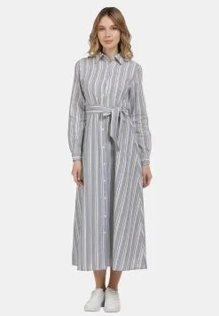 Usha Blousejurken Blousejurk Dames Duifblauw -Aanbiedingen Usha Winkel 6e2b15ebb45ebac2a8bccf0badec234a