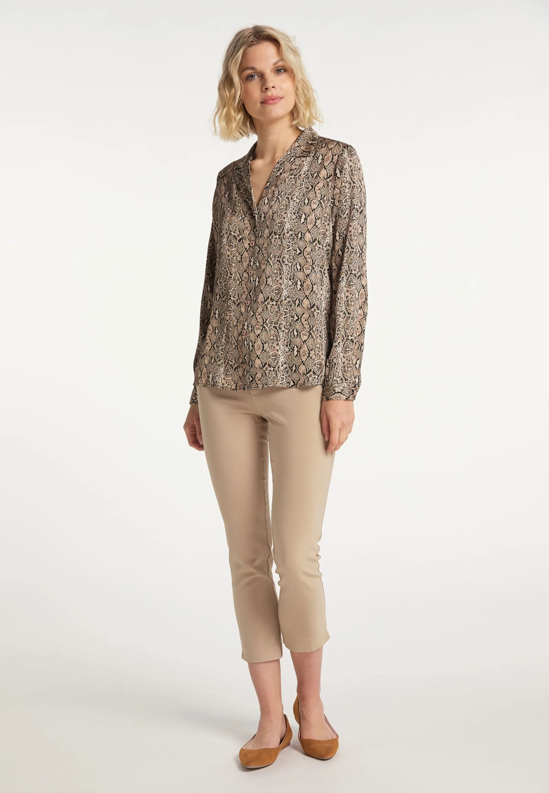 Usha Blouses & Tunieken Blouse Dames Bruin 6 Usha Blouses & Tunieken Blouse Dames Bruin - Afbeelding 4