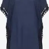Ponchos & Kimonos Cape Rakata Dames Navy / Lichtblauw -Aanbiedingen Usha Winkel 749083f4417df9f1e3177a6ff95f14ee
