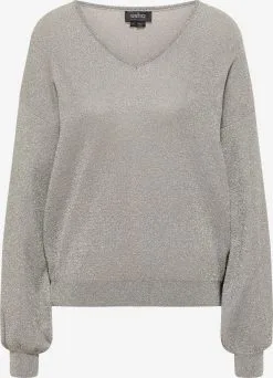 Fijngebreide Truien Trui Dames Zilvergrijs