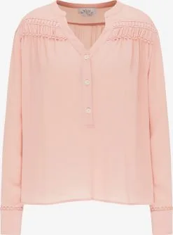 Kanten Blouses Blouse Dames Pink