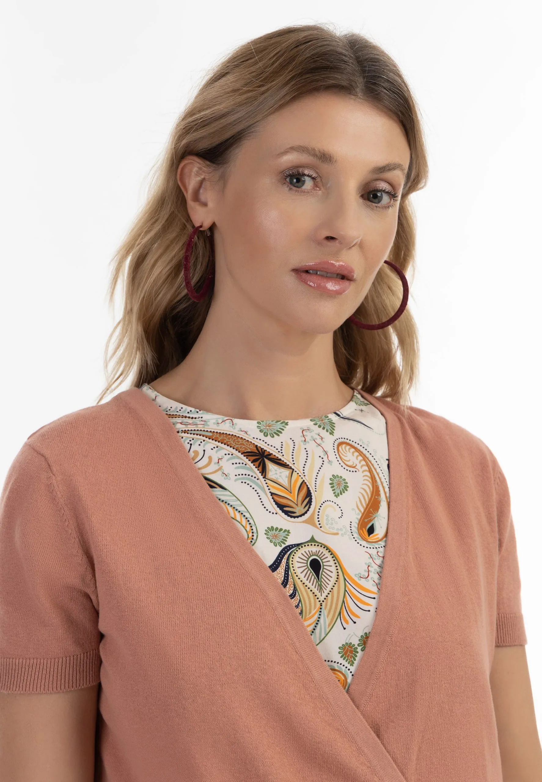 Usha Fijngebreide Truien Trui Dames Oudroze 7 Usha Fijngebreide Truien Trui Dames Oudroze - Afbeelding 5