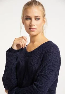 Basic Truien Trui Dames Marine -Aanbiedingen Usha Winkel 7ac9247cdbe4611494e0f0bea38e8ee0