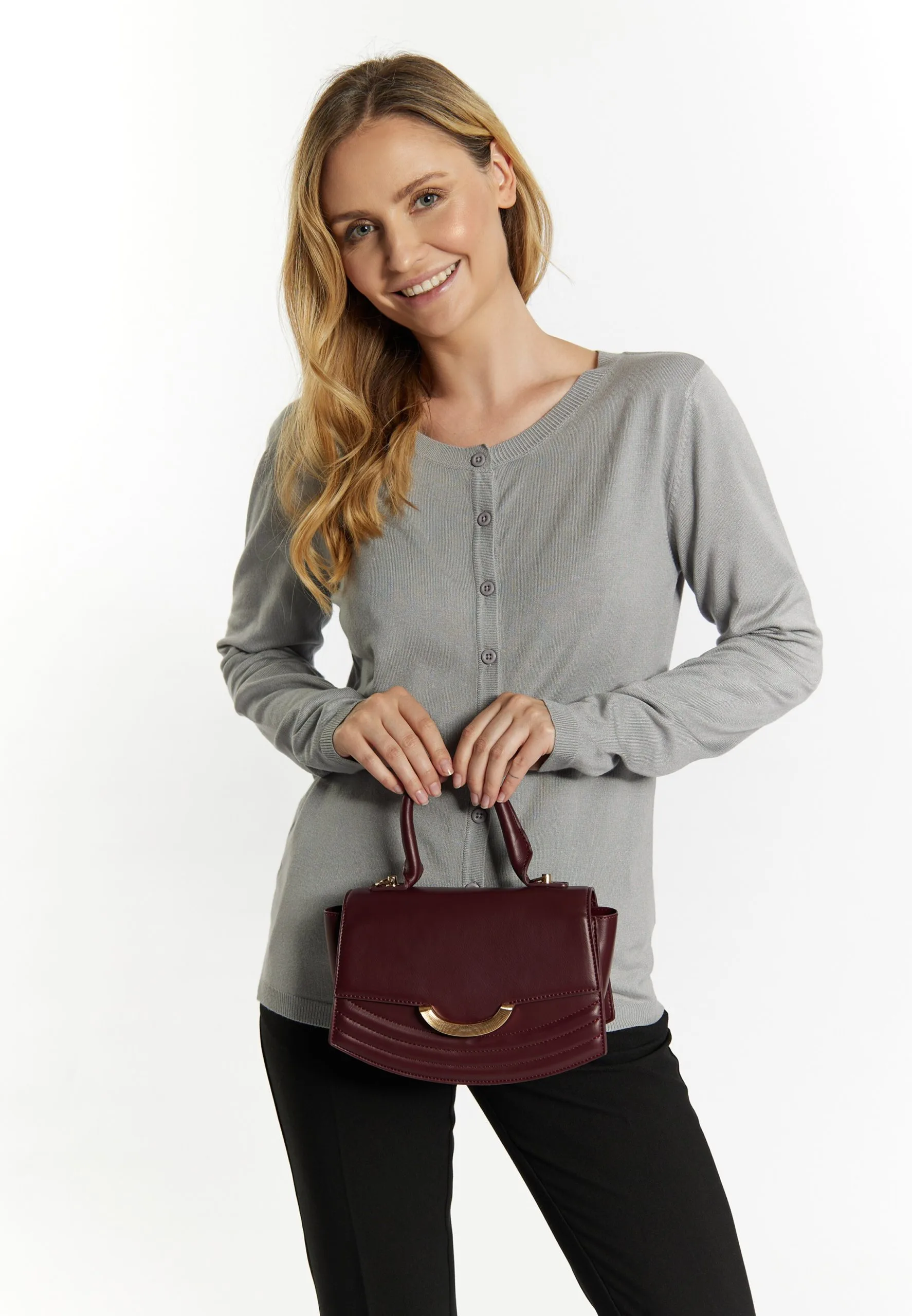 Handtassen Handtas Dames Wijnrood 6 Handtassen Handtas Dames Wijnrood - Afbeelding 4