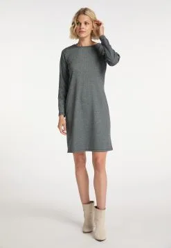 Usha Mini Jurken Jurk Dames Lichtgrijs / Zwart -Aanbiedingen Usha Winkel 7c84fc127f8872d1cbab821428e487ad