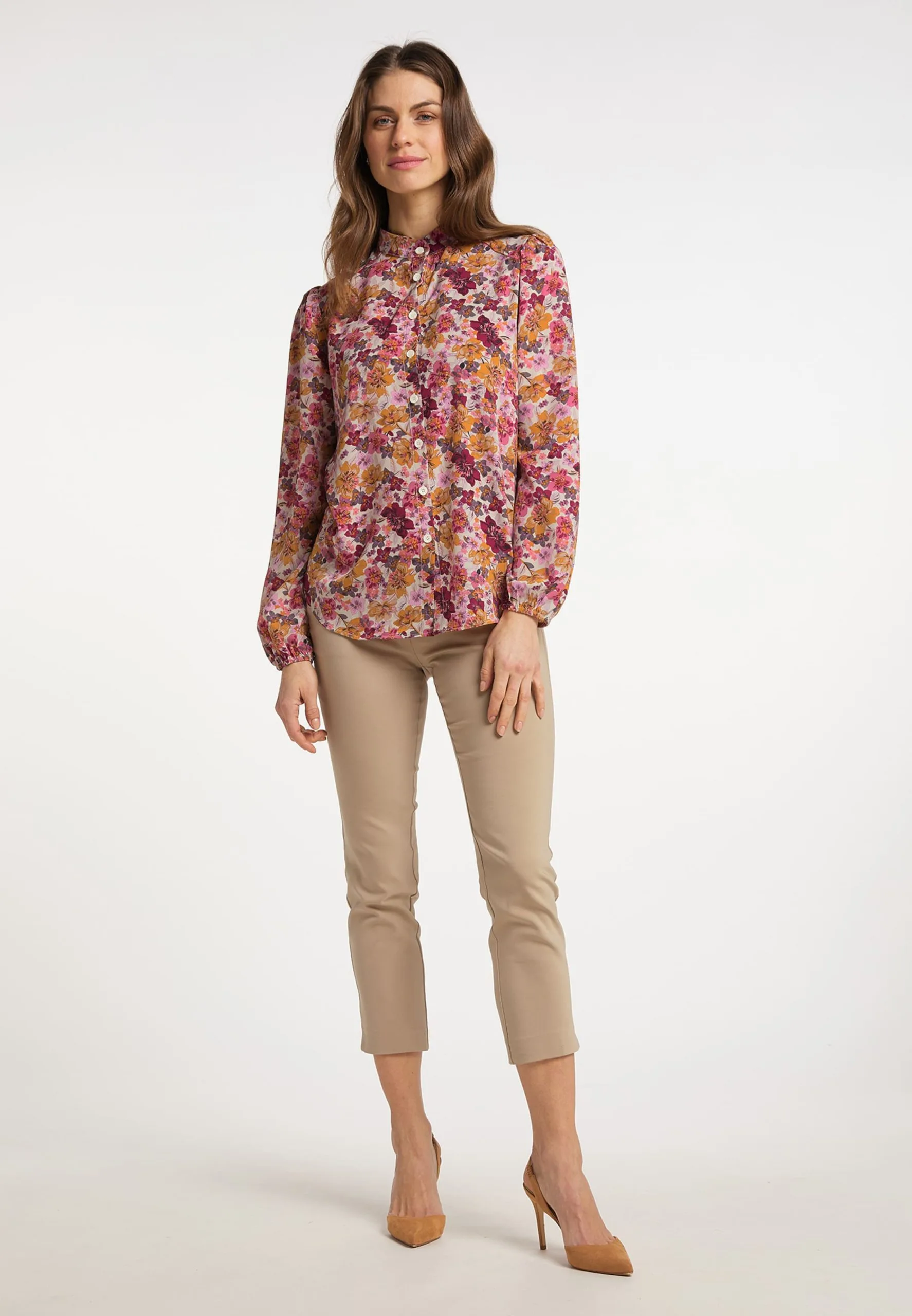 Usha Overhemden Blouse Dames Offwhite 6 Usha Overhemden Blouse Dames Offwhite - Afbeelding 4