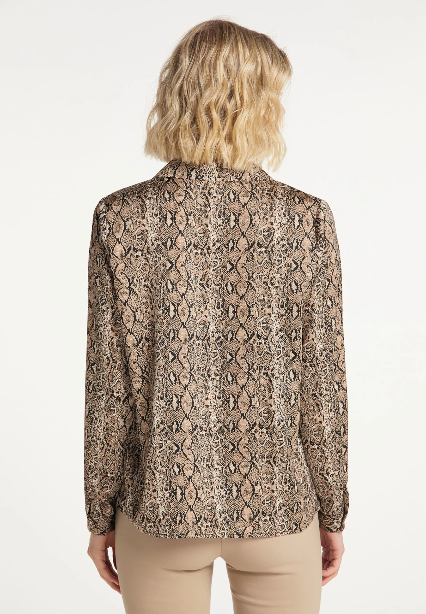 Usha Blouses & Tunieken Blouse Dames Bruin 5 Usha Blouses & Tunieken Blouse Dames Bruin - Afbeelding 3