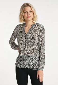 Usha Blouses & Tunieken Blouse Dames Crème / Zwart -Aanbiedingen Usha Winkel 84c4710945916c4cdcd5139827e855a2