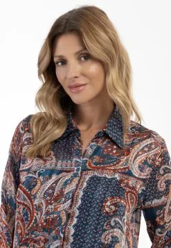 Usha Overhemden Blouse Dames Enziaan / Gemengde Kleuren -Aanbiedingen Usha Winkel 853b53298521121bdbb8faec44051f4f