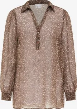 Usha Lange Blouses Blouse Dames Bruin / Chocoladebruin