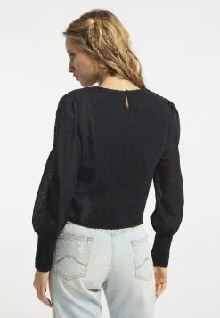 Blouseshirts Blouse Dames Zwart 9 Blouseshirts Blouse Dames Zwart -Aanbiedingen Usha Winkel 85c3db79a6364abafdefd320aae4ddb3