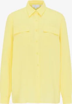 Overhemden Blouse Dames Lichtgeel