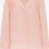Kanten Blouses Blouse Dames Rosa