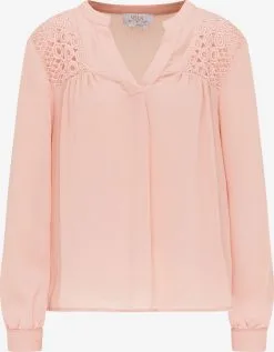 Kanten Blouses Blouse Dames Rosa