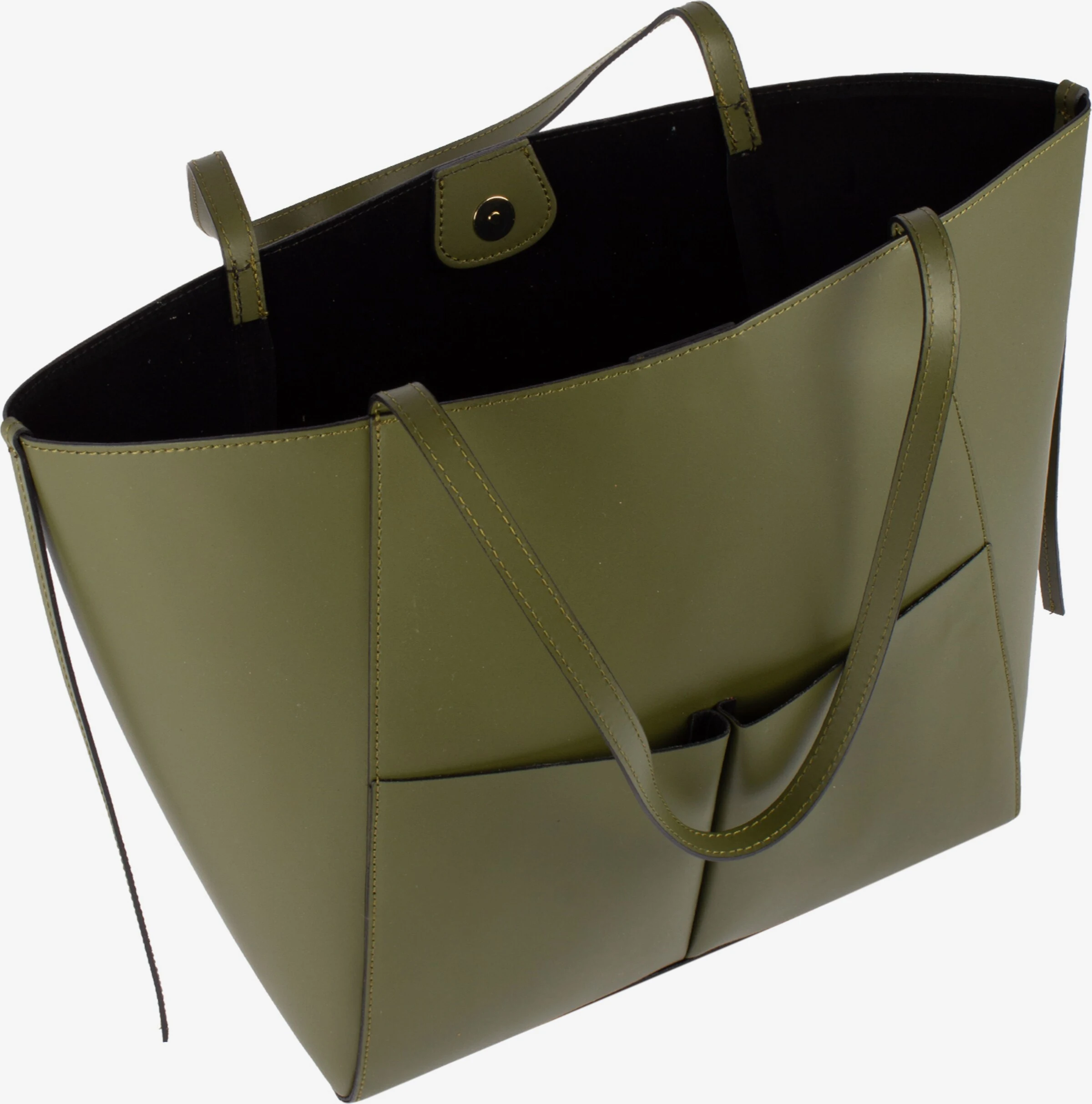 Usha Shoppers Shopper Dames Olijfgroen 4 Usha Shoppers Shopper Dames Olijfgroen - Afbeelding 2