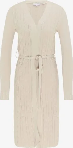 Usha Vesten Gebreid Vest Dames Beige