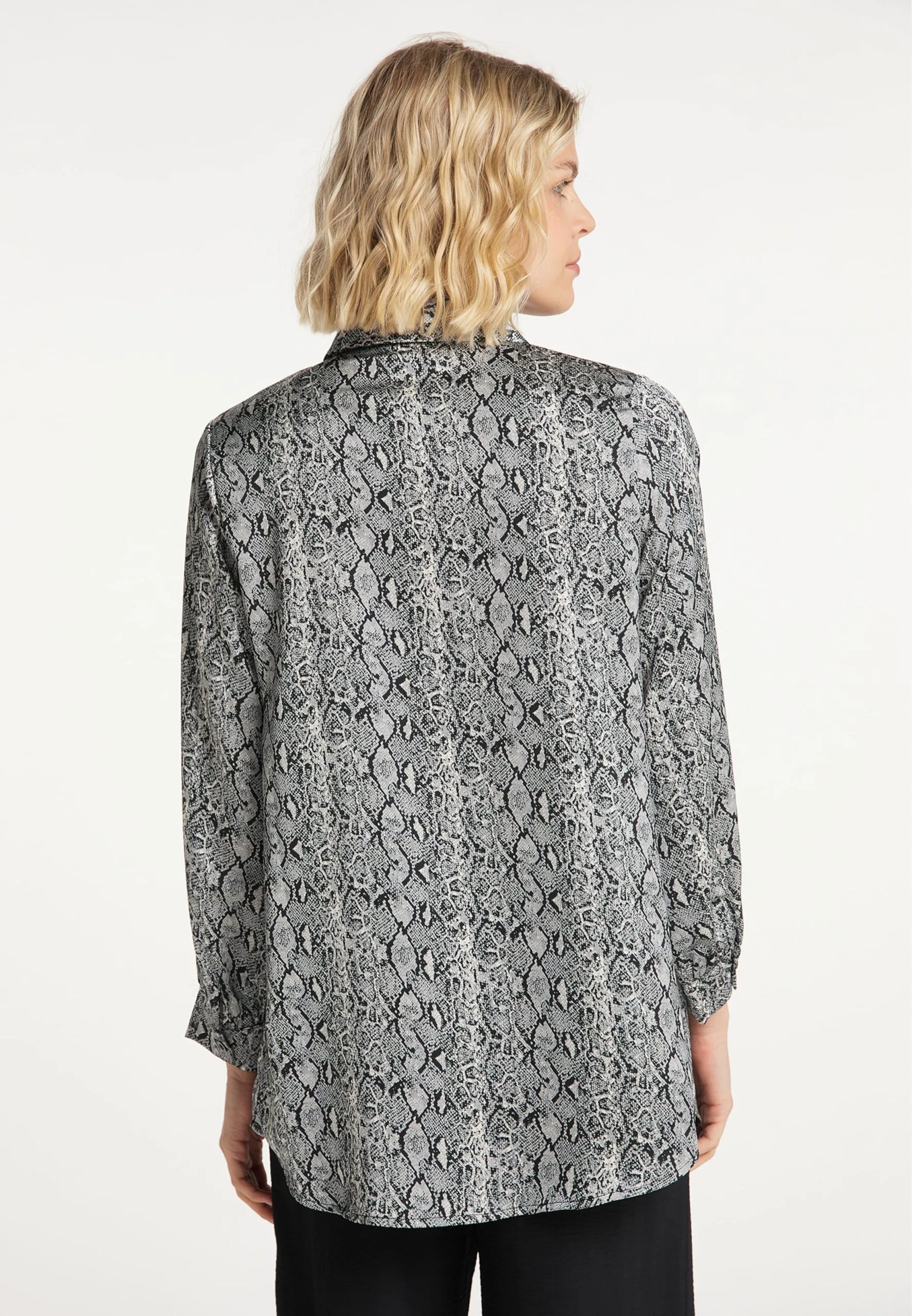 Usha Overhemden Blouse Dames Grijs / Stone Grey 5 Usha Overhemden Blouse Dames Grijs / Stone Grey - Afbeelding 3