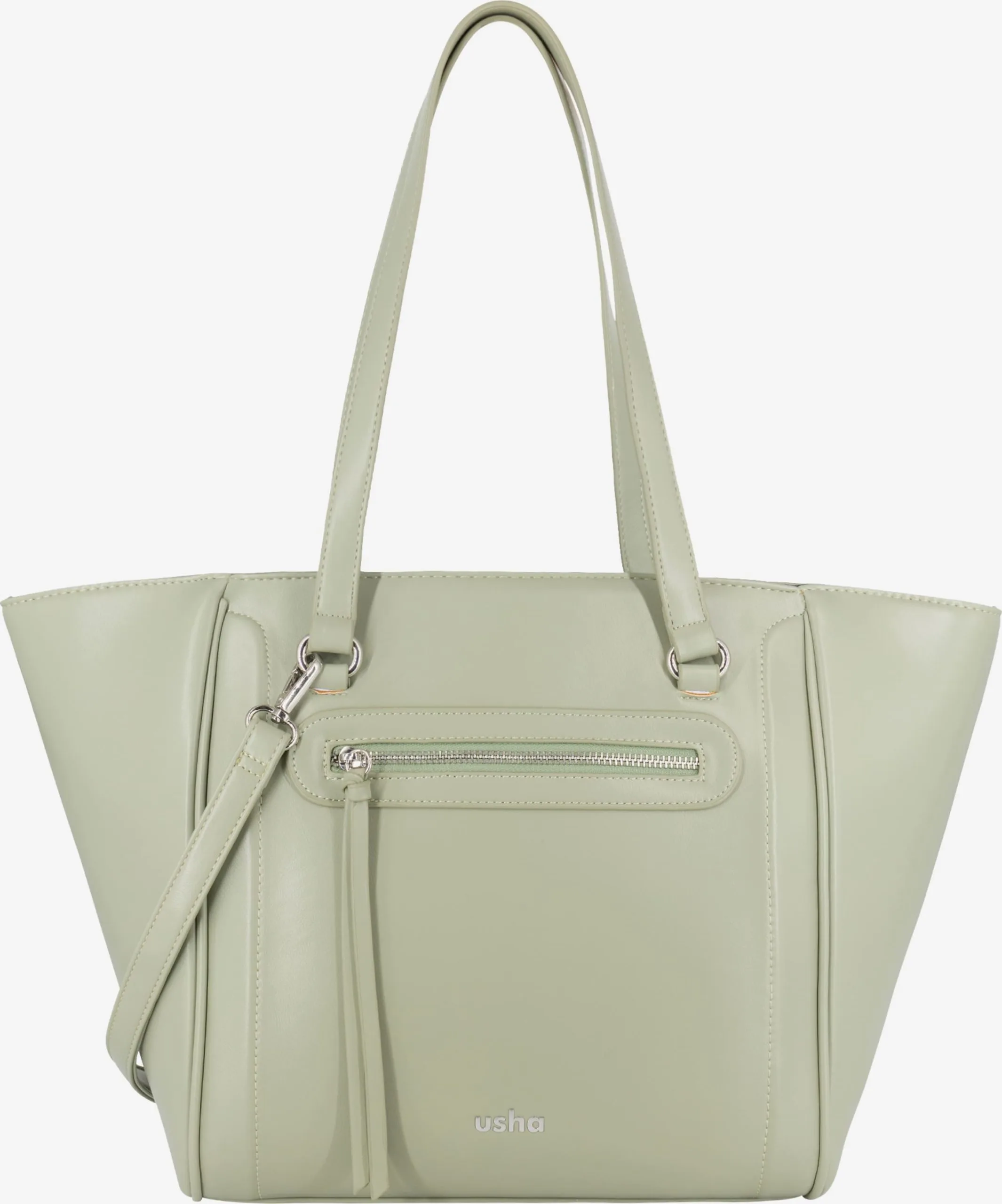 Usha Shoppers Shopper Dames Pastelgroen 3 Usha Shoppers Shopper Dames Pastelgroen