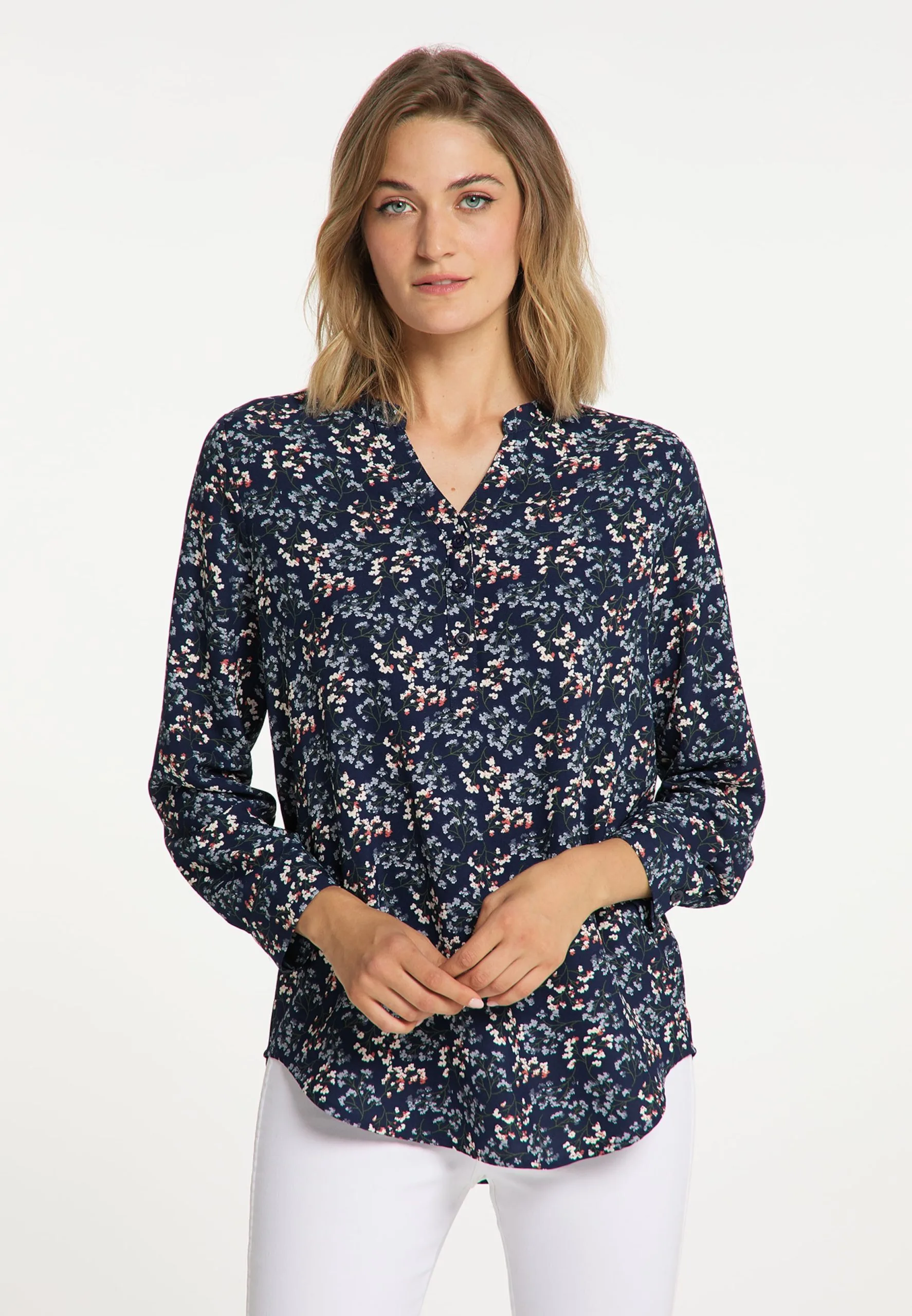 Usha Blouses & Tunieken Blouse Dames Donkerblauw 4 Usha Blouses & Tunieken Blouse Dames Donkerblauw - Afbeelding 2