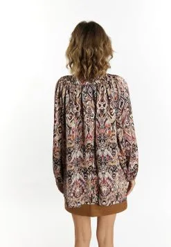 Lange Blouses Blouse Carnea Dames Bruin -Aanbiedingen Usha Winkel 8ec5aaf88bd1eff0b78d2dfac950c8c6