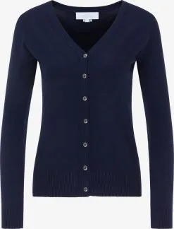 Vesten Gebreid Vest Dames Donkerblauw