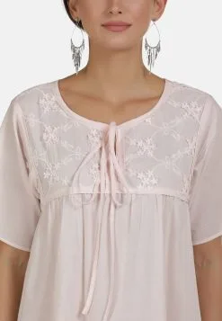 Zomerjurken Zomerjurk Dames Poederroze -Aanbiedingen Usha Winkel 8ff02821986d534021c31f4efe89ef34