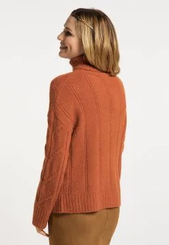 Coltruien Trui Dames Donkeroranje -Aanbiedingen Usha Winkel 915a35c8b142ae41a45b190d44601e02