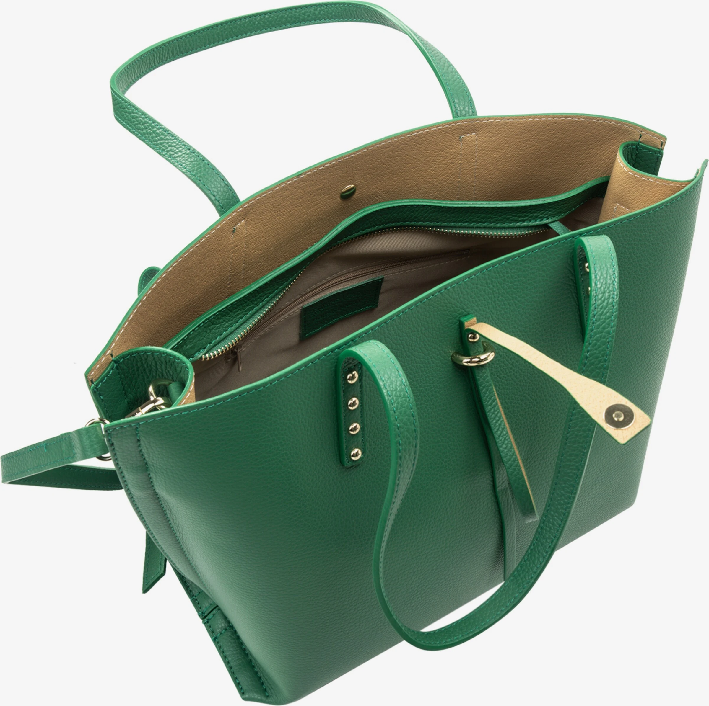 Usha Shoppers Shopper Dames Groen 4 Usha Shoppers Shopper Dames Groen - Afbeelding 2