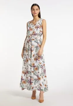 Usha Maxi Jurken Jurk Dames Wit -Aanbiedingen Usha Winkel 92455abc0173486bcd14bcfcf167fee2