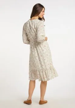 Usha Blousejurken Blousejurk Dames Natuurwit -Aanbiedingen Usha Winkel 93020bd10b018c98cd52837219c5c22b