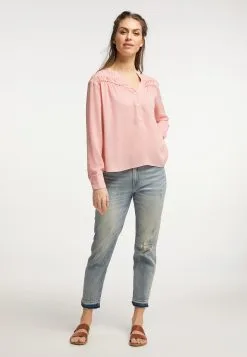 Kanten Blouses Blouse Dames Pink -Aanbiedingen Usha Winkel 945e211efccab6b65165130c7b2f3513