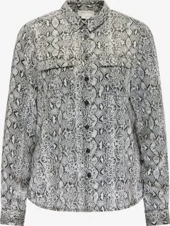 Usha Overhemden Blouse Dames Lichtgrijs